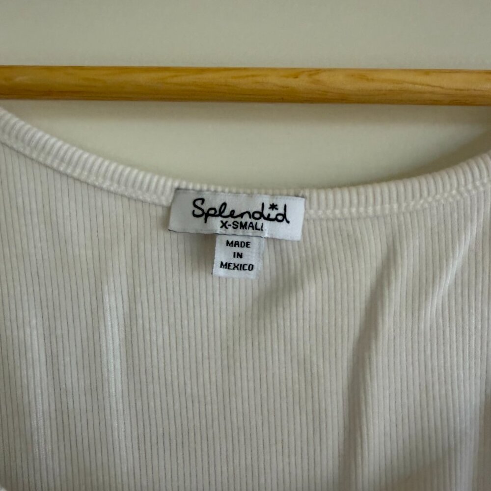 SPLENDID Ribbed Tank Top XS - Picture 2 of 2